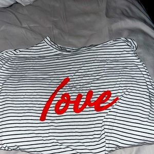 love long sleeve tee size large
